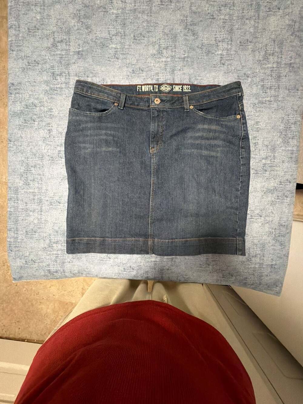 Dickies Denim Skirt Blue